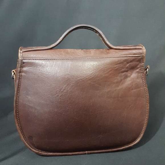 Vintage Brown Leather Bag - Picture 5 of 8